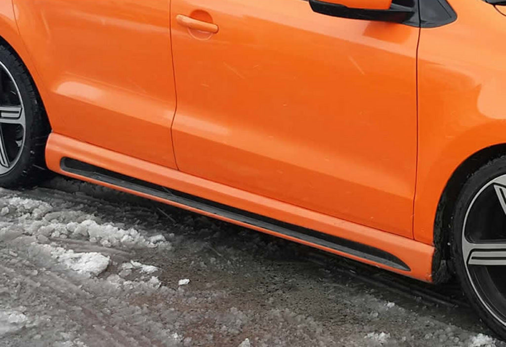 Side Skirts DPT V-4 (Primed for Painting) for Volkswagen Polo 2010-2017 - image 1