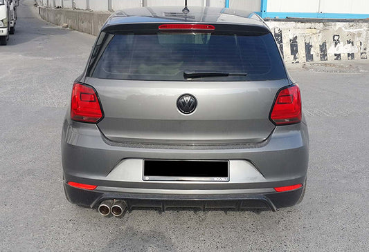 Rear Diffuser DPT (2014-2017, Gloss Black) for Volkswagen Polo 2010-2017 - image 2