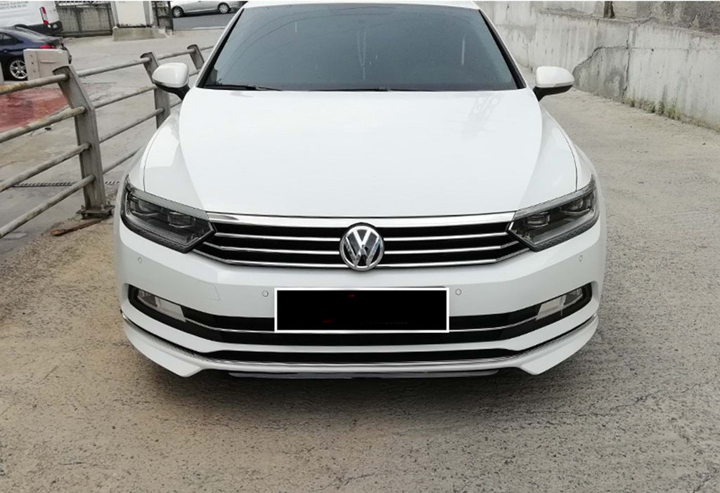 Front Bumper Lip DPT Lip (2015-2019, primed for painting) for Volkswagen Passat B8 2015-2023 - image 3
