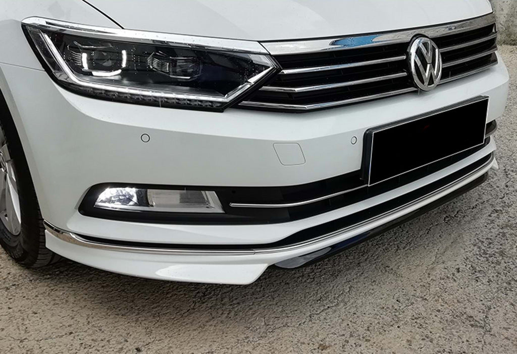 Front Bumper Lip DPT Lip (2015-2019, primed for painting) for Volkswagen Passat B8 2015-2023 - image 4