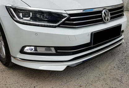 Front Bumper Lip DPT Lip (2015-2019, primed for painting) for Volkswagen Passat B8 2015-2023 - image 4