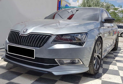 Front Lip DPT V-1 (2015-2020, Gloss Black) for Skoda Superb 2015-2024 - image 4