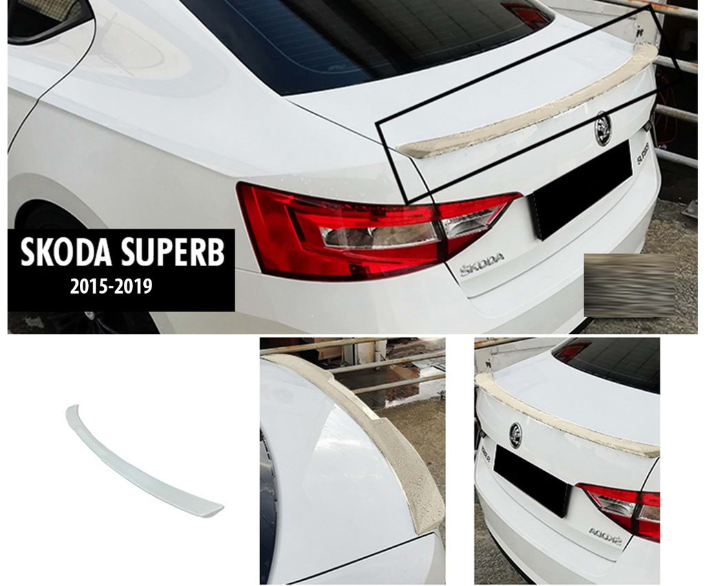 Spoiler DPT V-2 (2015-2019, primed) for Skoda Superb 2015-2024 - image 1