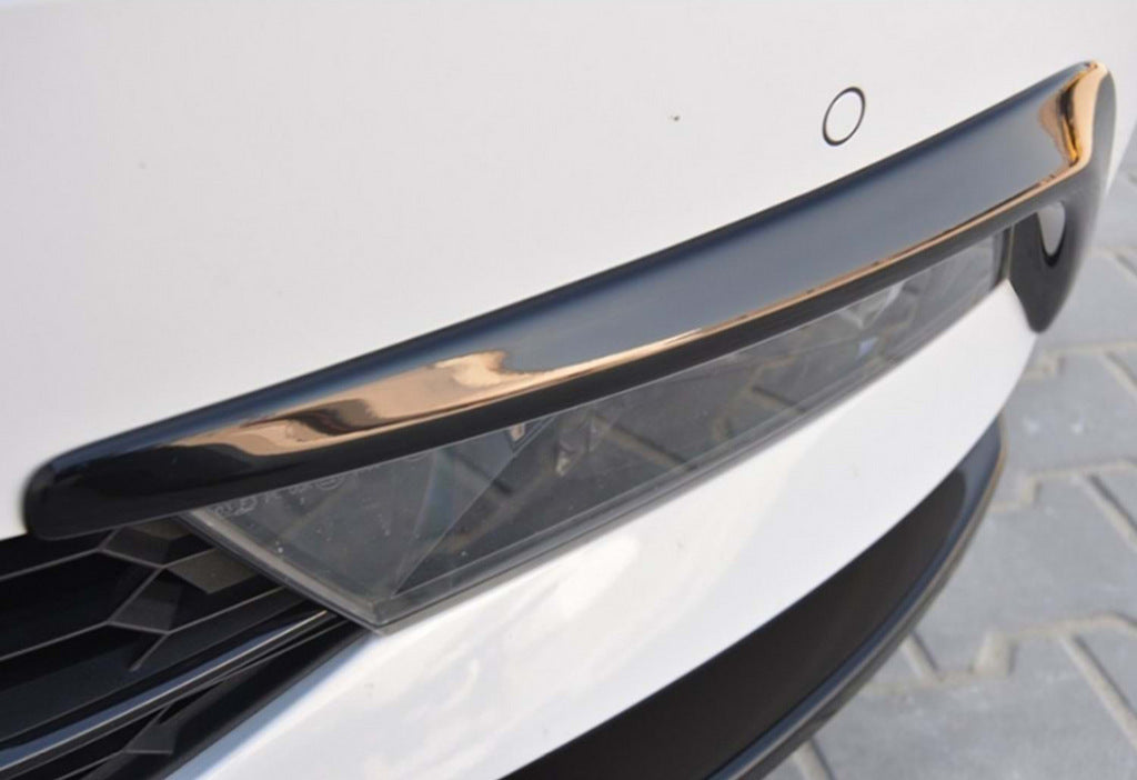 Front bumper lip DPT V-4 (2015-2020, Gloss Black) for Skoda Superb 2015-2024 - image 5