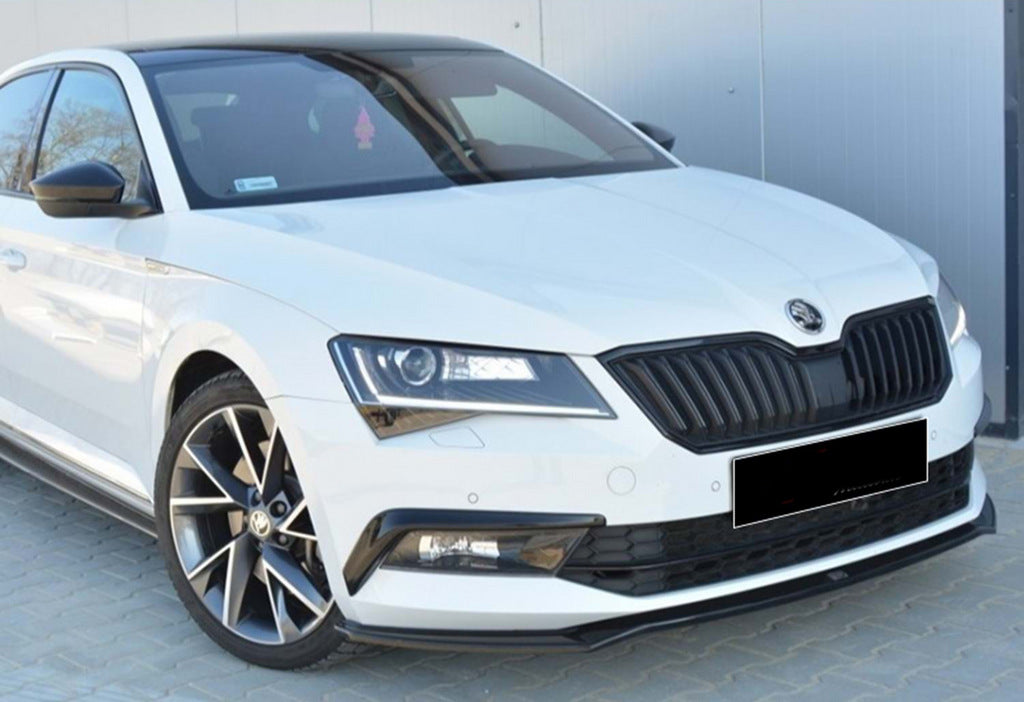 Front Lip DPT V-2 (2015-2020, Gloss Black) for Skoda Superb 2015-2024 - image 6