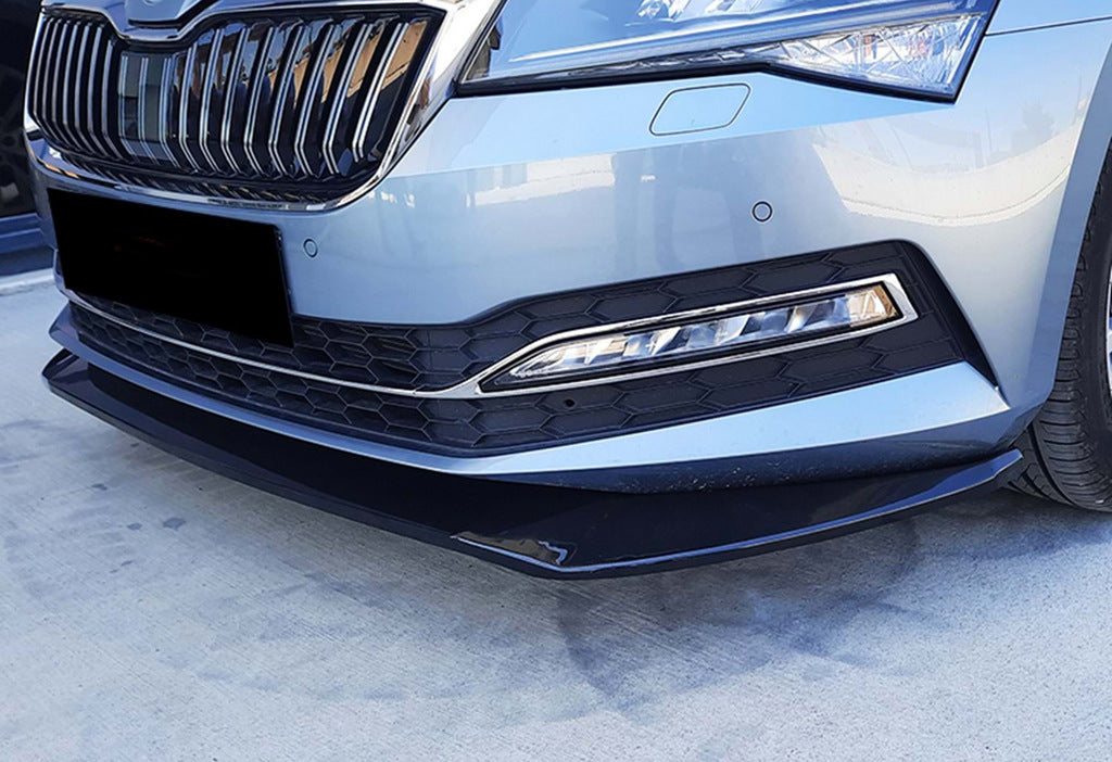 Front Lip DPT V-3 (2015-2020, Gloss Black) for Skoda Superb 2015-2024 - image 3