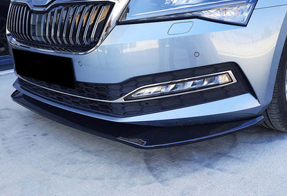 Front Lip DPT V-3 (2015-2020, Gloss Black) for Skoda Superb 2015-2024 - image 3