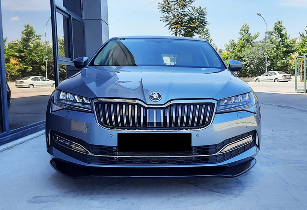 Front Lip DPT V-3 (2015-2020, Gloss Black) for Skoda Superb 2015-2024 - image 5
