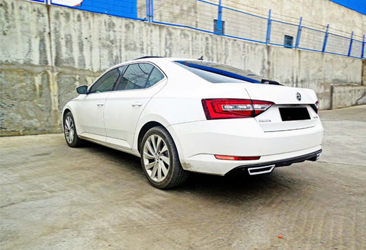 Rear diffuser DPT V-2 (black gloss) for Skoda Superb 2015-2024 - image 2