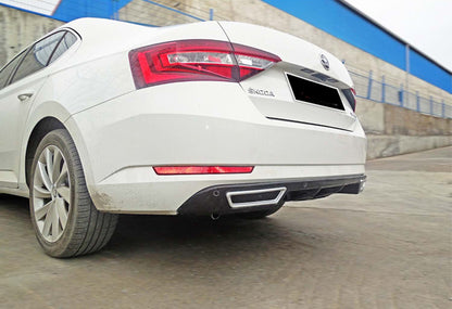 Rear Diffuser DPT V-2 (Gloss Black) for Skoda Superb 2015-2024 - image 3