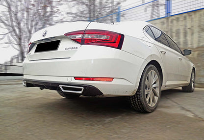 Rear diffuser DPT V-2 (black gloss) for Skoda Superb 2015-2024 - image 6