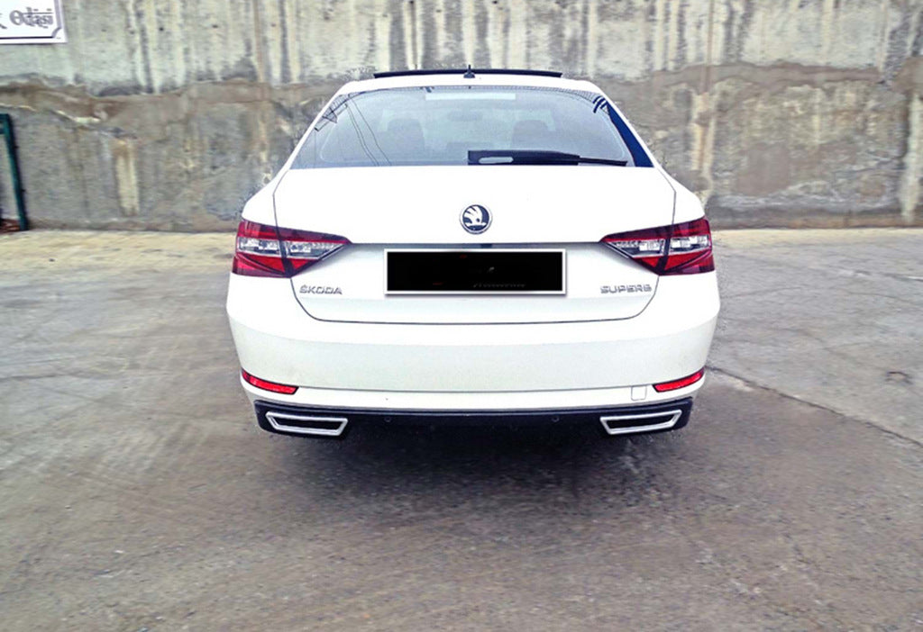 Rear Diffuser DPT V-2 (Gloss Black) for Skoda Superb 2015-2024 - image 7