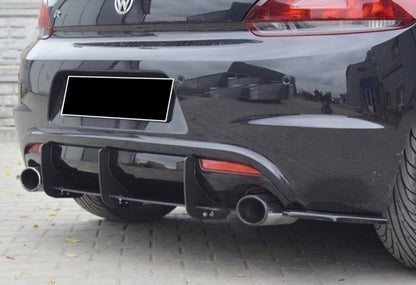 Rear Diffuser DPT V-4 (2008-2017, Gloss Black) for Volkswagen Scirocco 2008-2017 - image 3