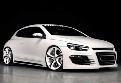 Side Skirts DPT V-2 (Gloss Black) for Volkswagen Scirocco 2008-2017 - image 1