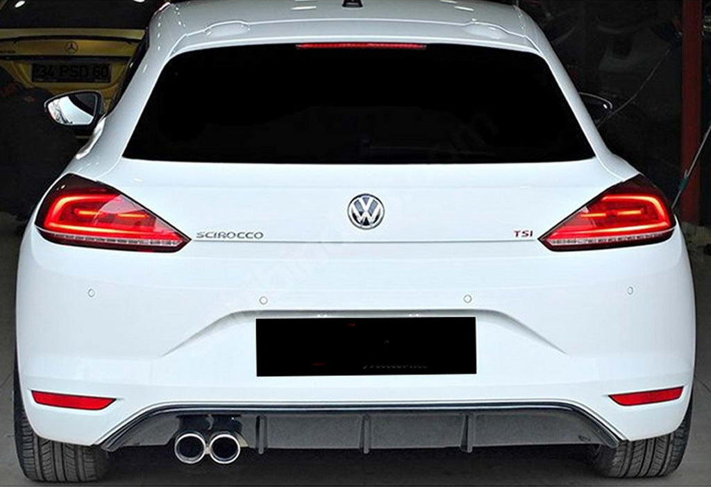 Rear Diffuser DPT V-5 (2014-2017, Gloss Black) for Volkswagen Scirocco 2008-2017 - image 2