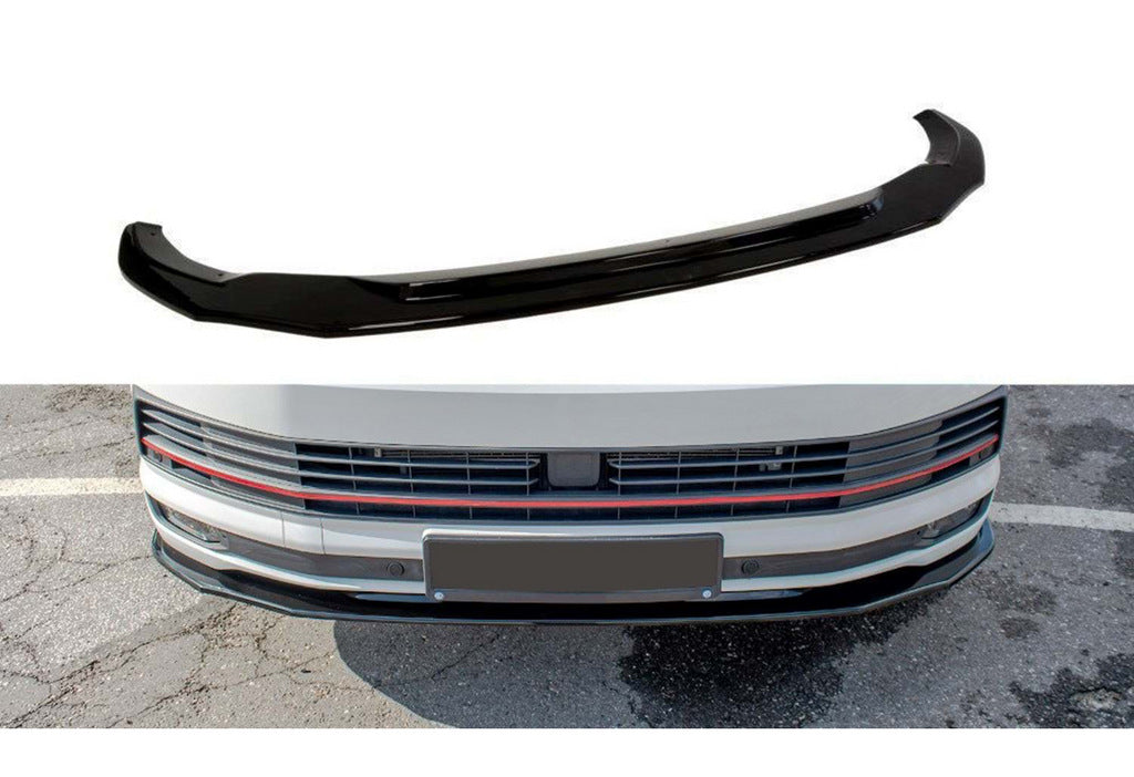 Front Lip Spoiler DPT (Gloss Black) for Volkswagen T5 Transporter 2003-2010 - image 2