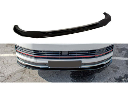 Front Lip Spoiler DPT (Gloss Black) for Volkswagen T5 Transporter 2003-2010 - image 2