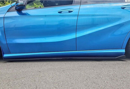 Universal Side Skirt Extensions DPT Black (ABS) (2pcs) (Gloss Black) - image 5