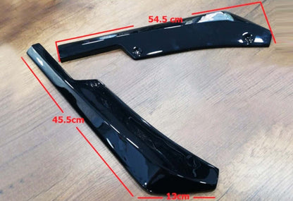 Universal Flap Rear Bumper Cover DPT (ABS) (2pcs) (Gloss Black) - image 5