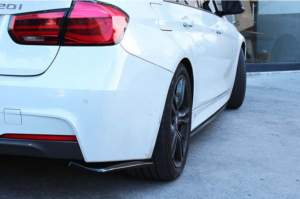 Universal Flap cover on the rear bumper DPT (ABS) (2pcs) (black gloss) - image 10