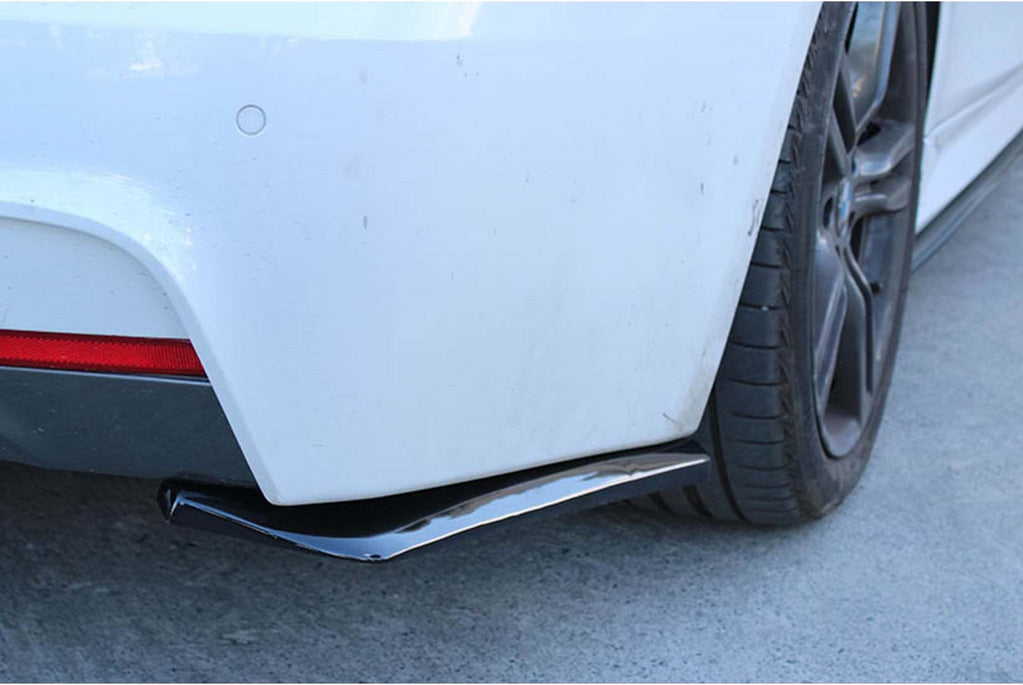 Flap trim for rear bumper DPT (ABS) (2pcs) (gloss black) for Volkswagen Caddy 2010-2015 - image 5