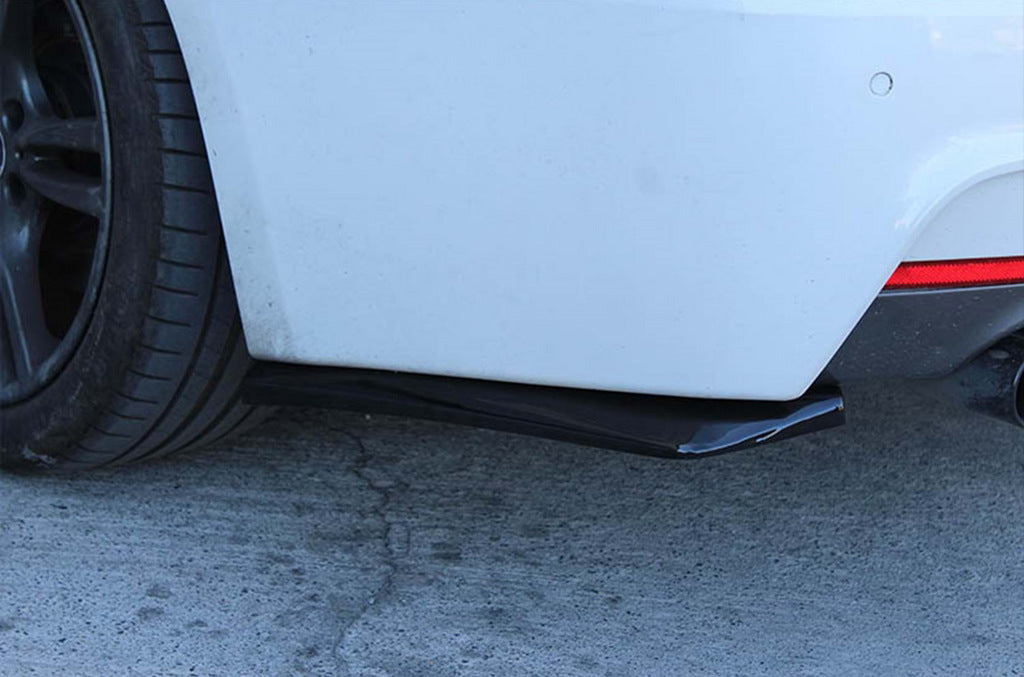 Flap trim for rear bumper DPT (ABS) (2pcs) (gloss black) for Volkswagen Caddy 2010-2015 - image 7