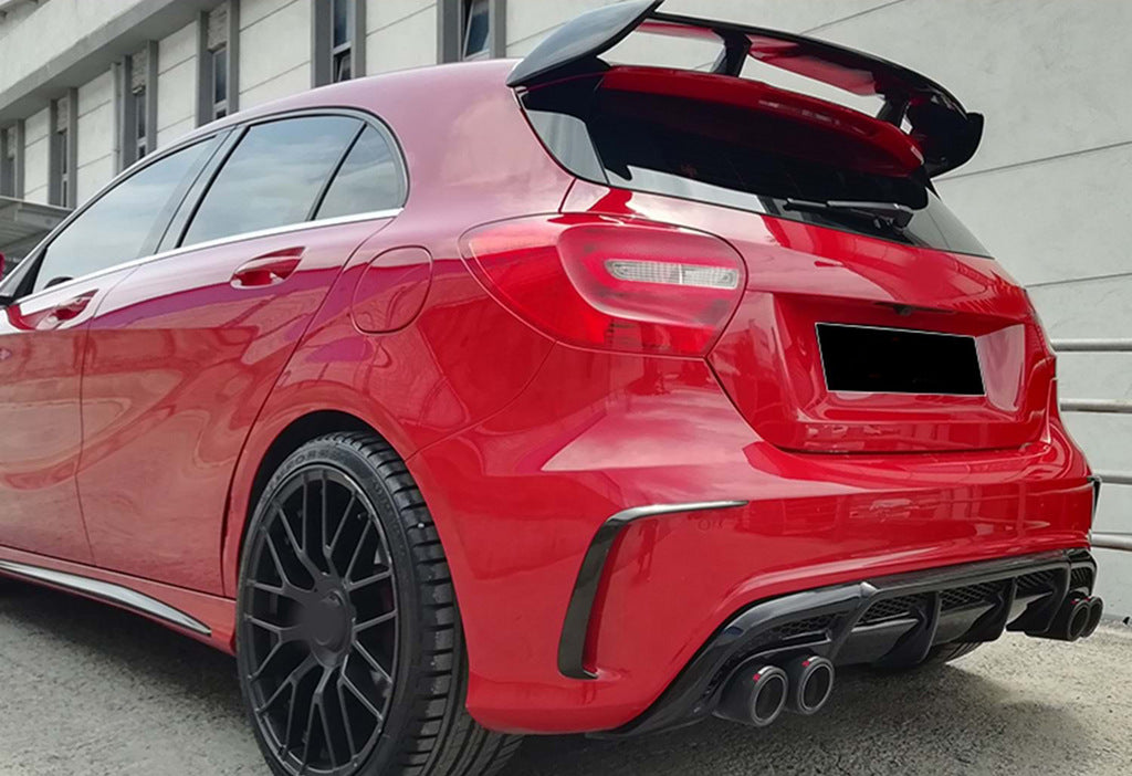 Rear Diffuser DPT (2012-2015, for Brabus, Gloss Black) for Mercedes A-сlass W176 2012-2018 - image 4