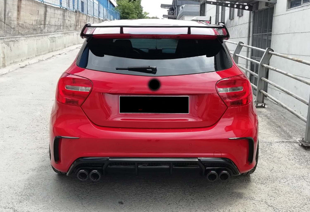 Rear Diffuser DPT (2012-2015, for Brabus, Gloss Black) for Mercedes A-сlass W176 2012-2018 - image 3