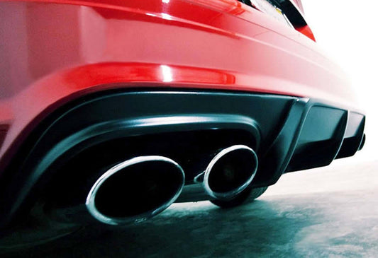 DPT rear diffuser (2007-2011, for AMG SD, gloss black) for Mercedes C-class W204 2007-2015 - image 1