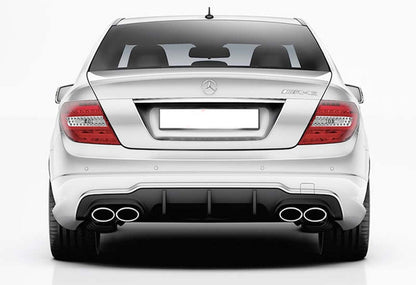 Rear Diffuser DPT (2011-2014, for AMG SD, Gloss Black) for Mercedes C-class W204 2007-2015 - image 3