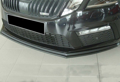 Front Lip DPT V-2 (2017-2019 RS, Gloss Black) for Skoda Octavia III A7 2013-2019 - image 3