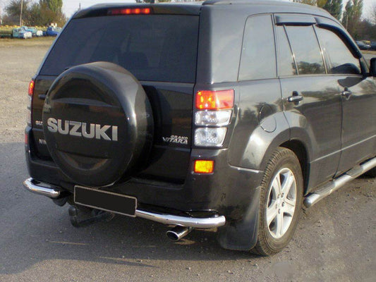 Rear protection AK003 (stainless steel) for Suzuki Grand Vitara 2005-2017 - Reelken Auto