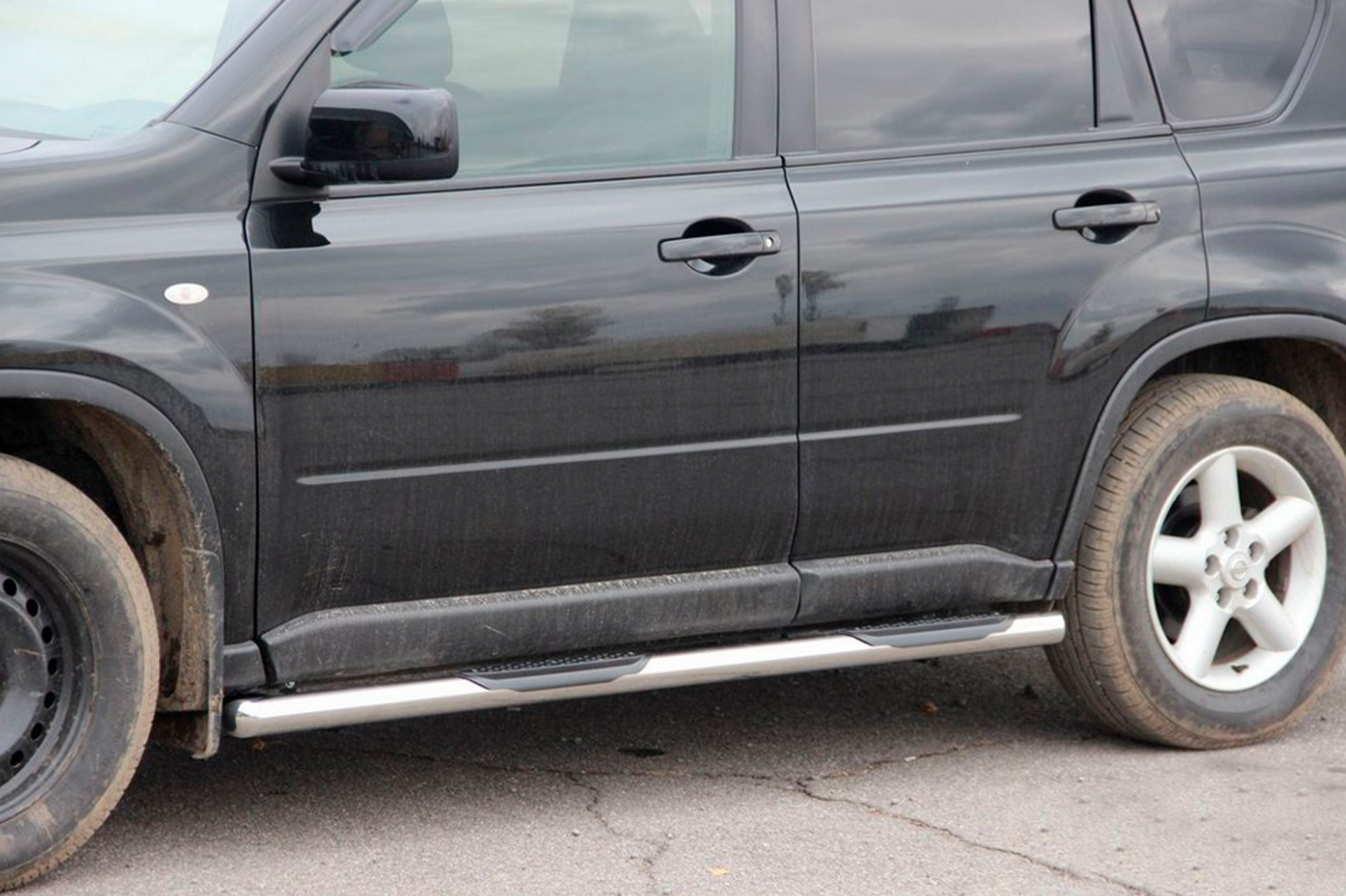 Side Bars BB002 (2 pcs, stainless steel) for Nissan X-trail T31 2007-2014 - image 4