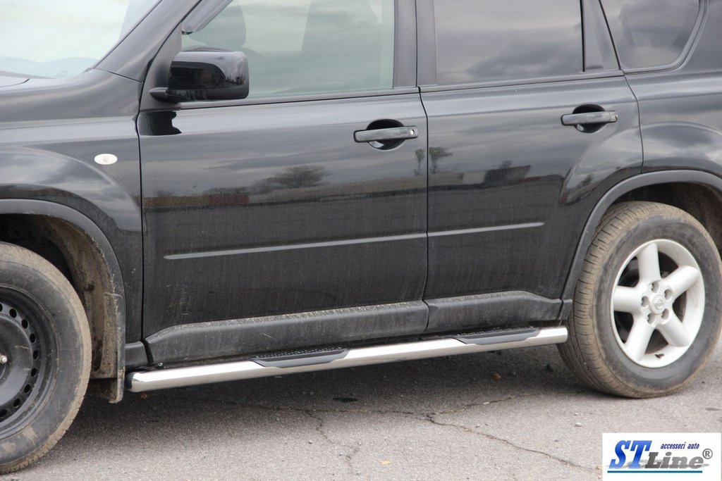 Side Bars BB002 (2 pcs, stainless steel) for Nissan X-trail T31 2007-2014 - image 3