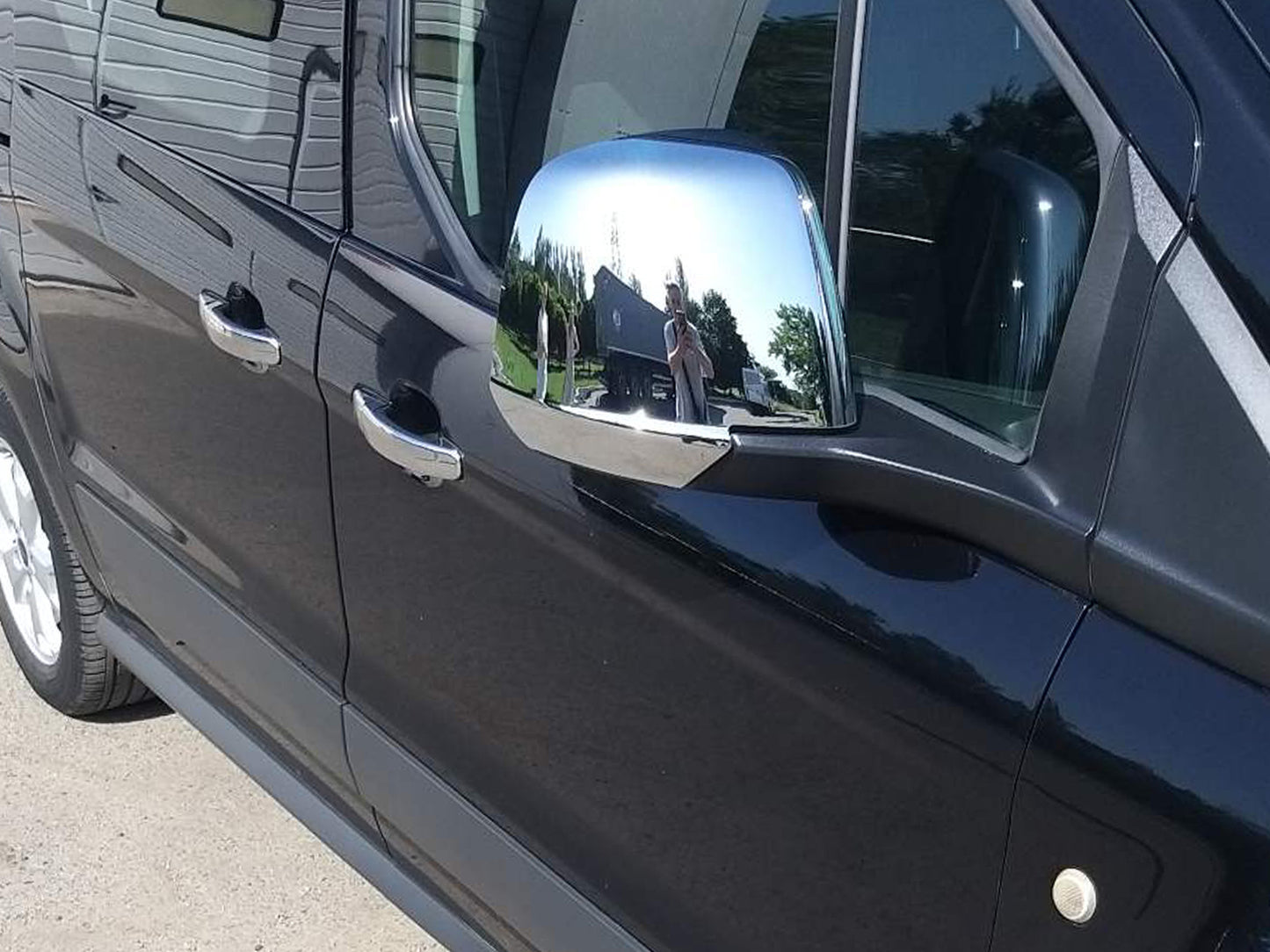 Mirror Covers 2014-2018 (2 pcs, plastic) for Ford Connect 2014-2021 - image 1