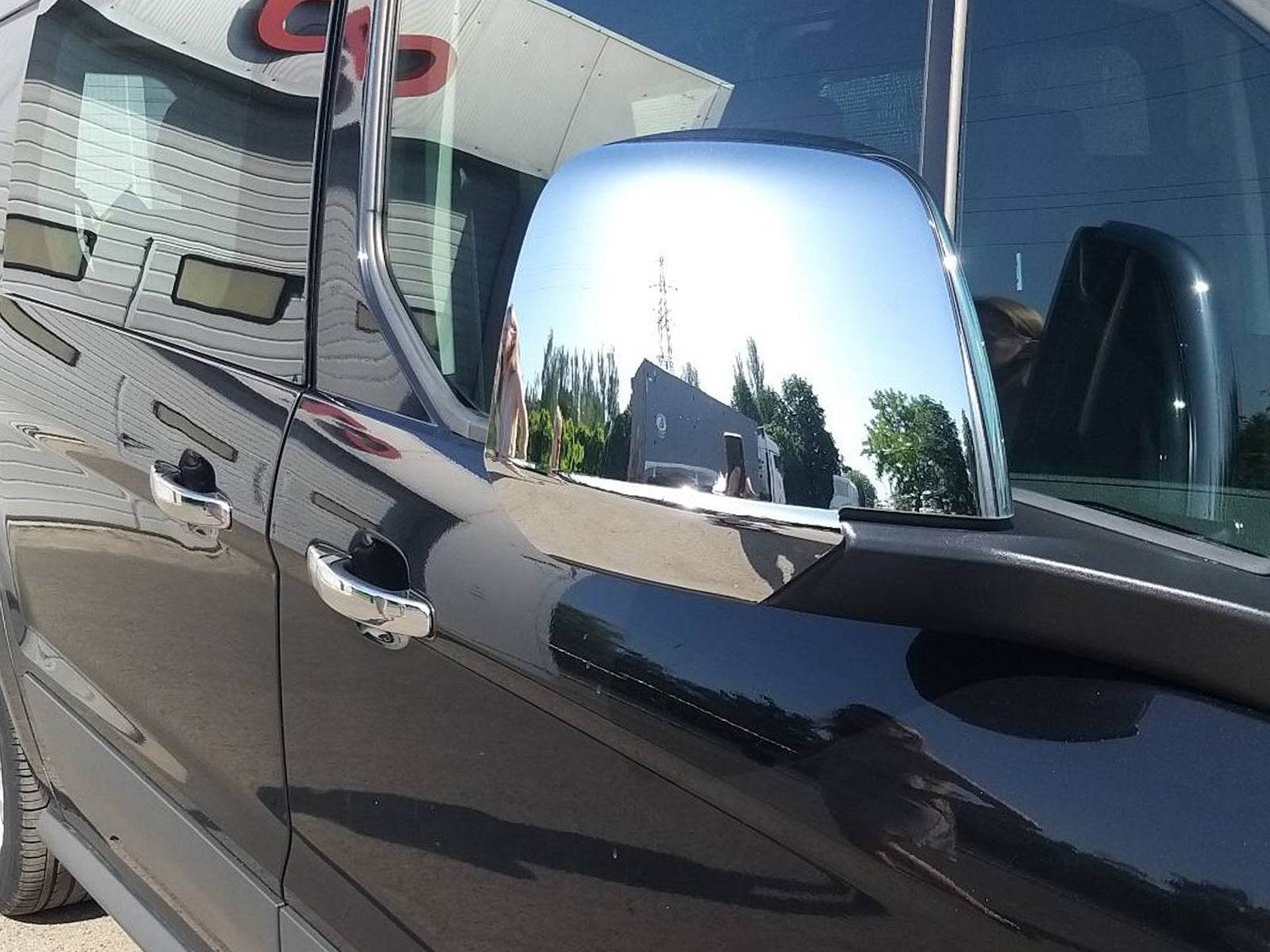 Covers for mirrors 2014-2018 (2 pcs, layer) for Ford Connect 2014-2021 - Reelken Auto