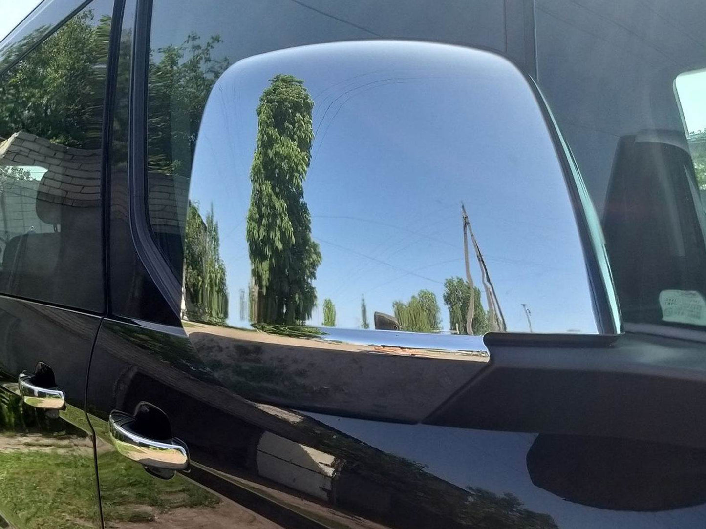 Covers for mirrors 2014-2018 (2 pcs, layer) for Ford Connect 2014-2021 - Reelken Auto