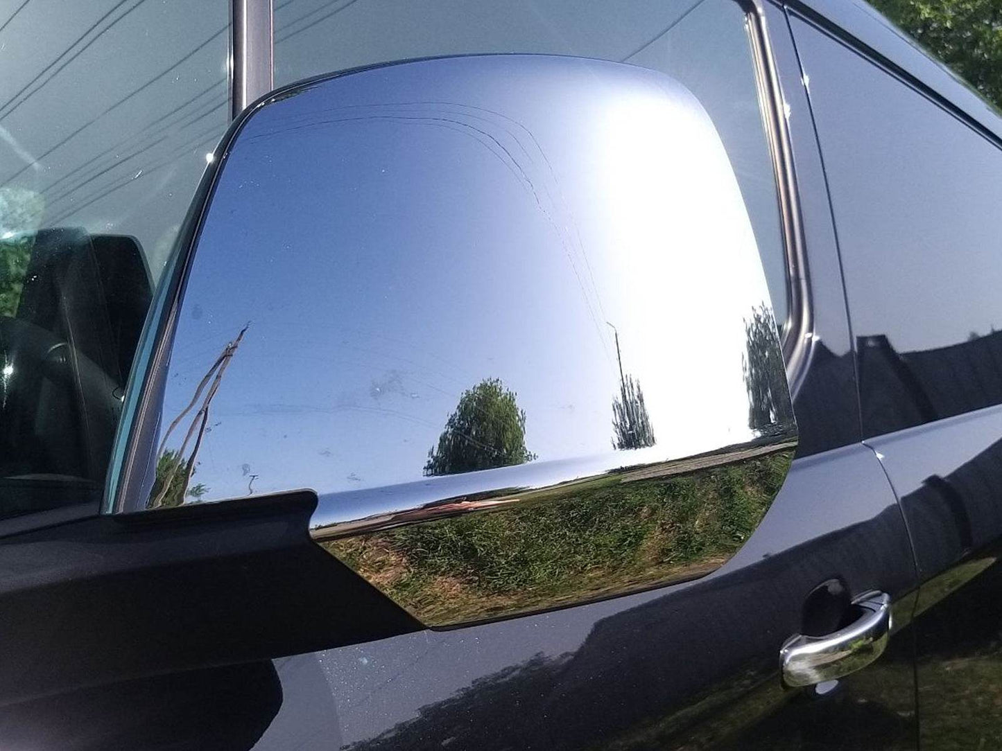 Covers for mirrors 2014-2018 (2 pcs, layer) for Ford Connect 2014-2021 - Reelken Auto