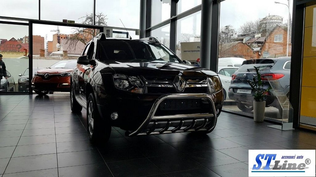 Bull bar without logo WT003 (stainless steel) for Dacia Duster 2008-2018 - image 2