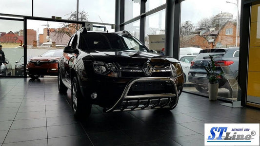 Bull bar without logo WT003 (stainless steel) for Dacia Duster 2008-2018 - image 2
