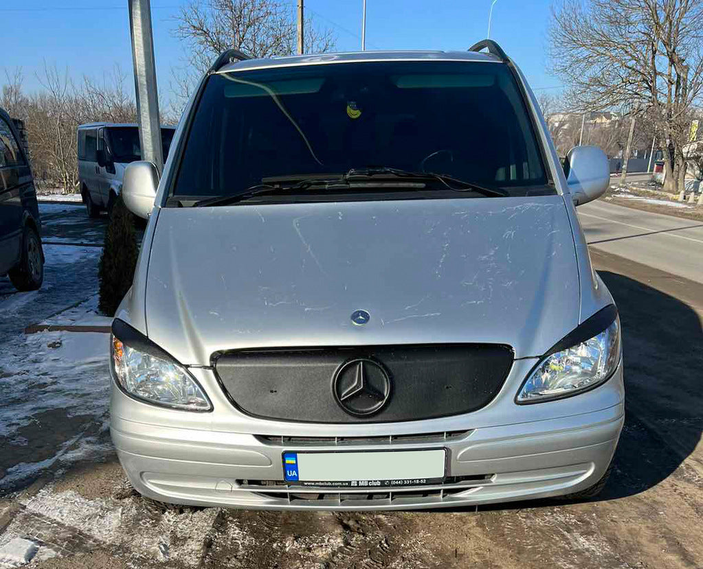 Winter cover on the grille (2003-2010) for Mercedes Vito W639 2004-2014 - image 1