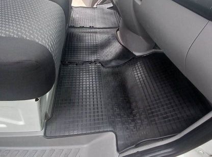 Rubber mats (3 pcs, Polytep) for Volkswagen Crafter 2006-2016 - Reelken Auto