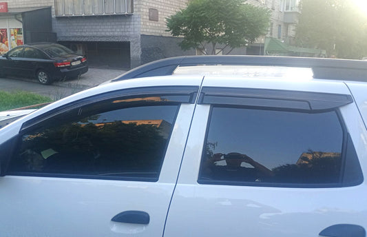 Window Deflectors (4 pcs, EuroCap) for Dacia Duster 2018-2024 - image 1