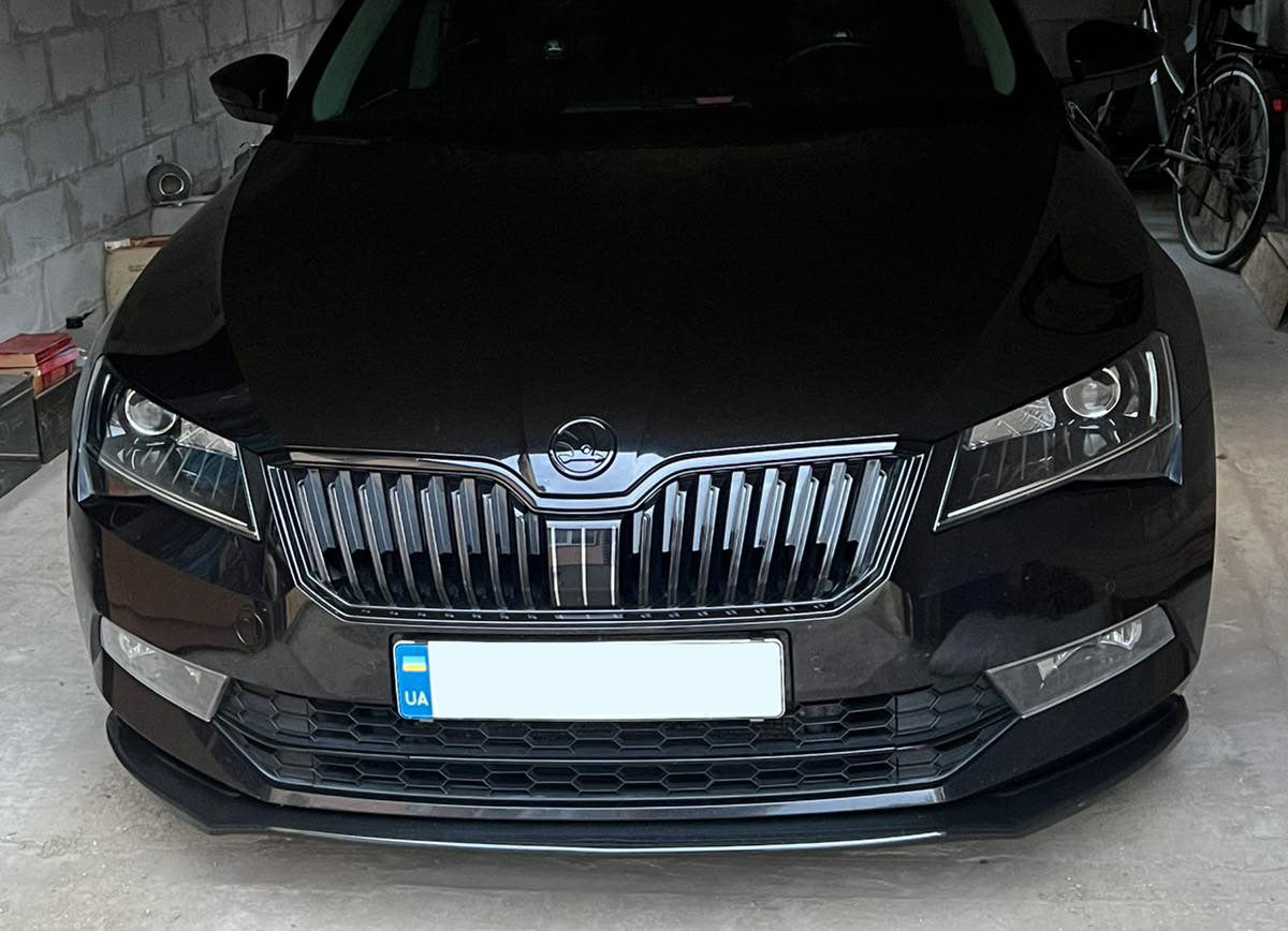 Front Lip DPT V-2 (2015-2020, Gloss Black) for Skoda Superb 2015-2024 - image 12