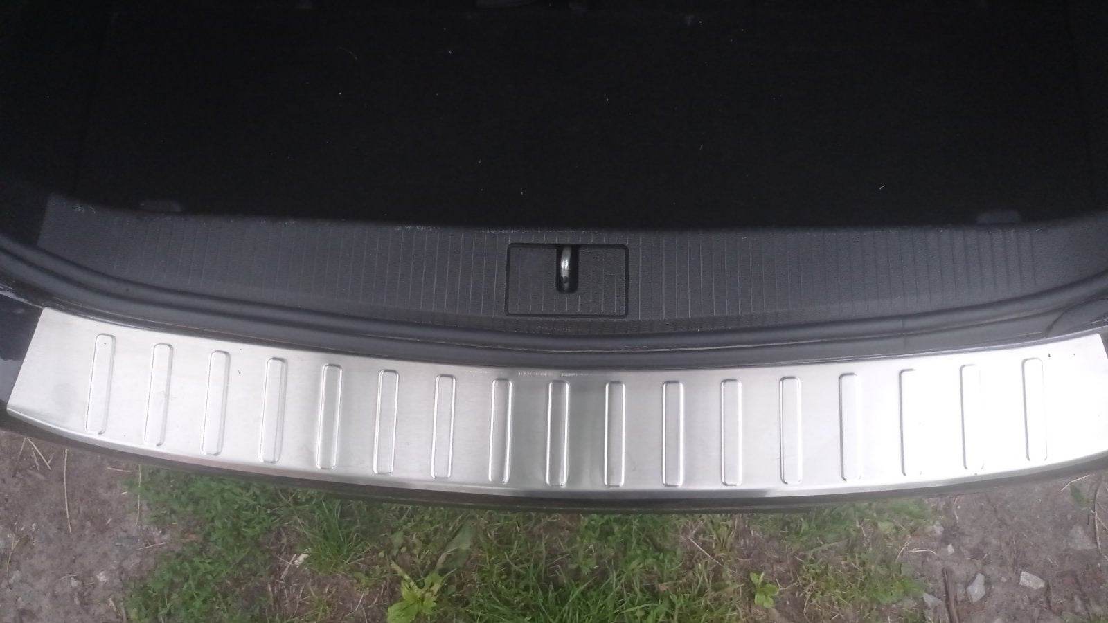 Cover on the rear bumper Carmos (HB) (stainless steel) for Opel Astra J 2009-2015 - Reelken Auto
