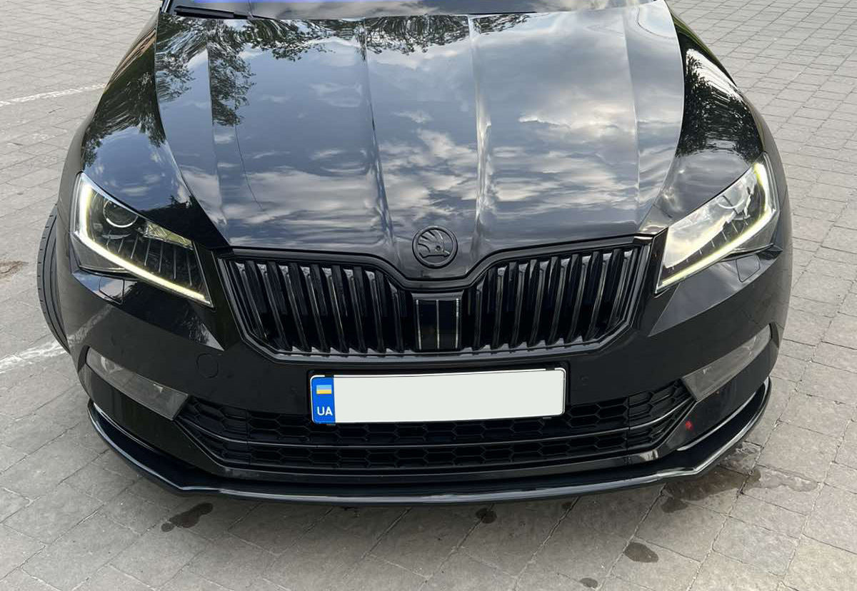 Front Lip DPT V-2 (2015-2020, Gloss Black) for Skoda Superb 2015-2024 - image 16