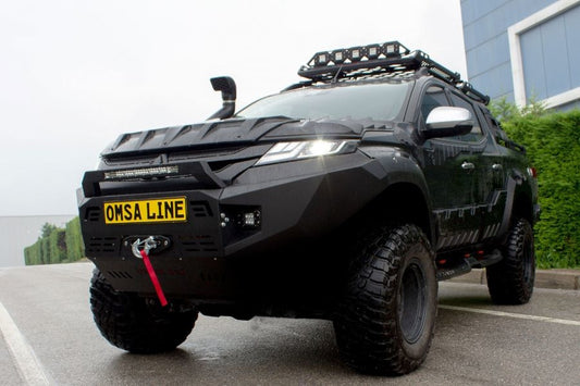 Front bumper with skid plate Dakar (2019+) for Mitsubishi L200 2015-2024 - image 1