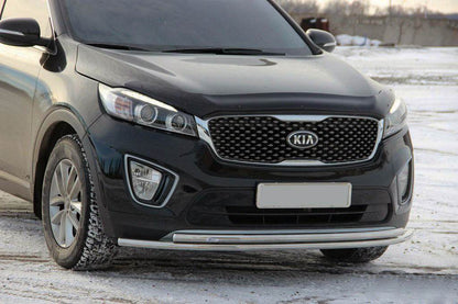 Front protection ST014 60 / 42mm (stainless steel) for Kia Sorento III UM 2014-2020 - Reelken Auto