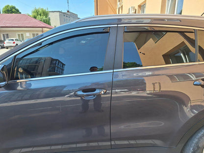 Insert windbreakers (Esa, 4 pcs) for Kia Sportage 2015-2021 - Reelken Auto
