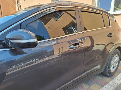 Insert windbreakers (Esa, 4 pcs) for Kia Sportage 2015-2021 - Reelken Auto